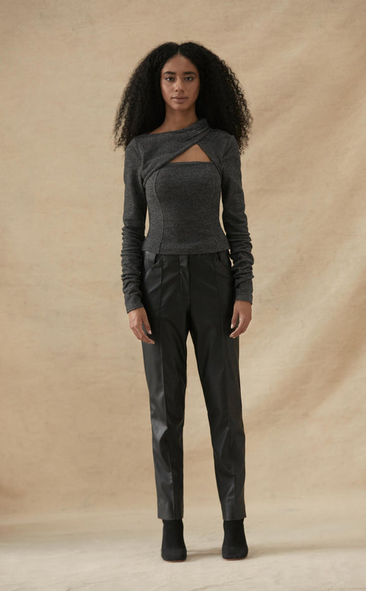 Bouclé Stretch Top